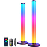Bare Luminoase Inteligente LED RGB Elindor® 360°, Lumina Ambientală, Control prin Telecomandă și Aplicație Bluetooth, Jocuri de Lumini, Sincronizare cu Sunetele, Multicolore