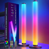 Bare Luminoase Inteligente LED RGB Elindor® 360°, Lumina Ambientală, Control prin Telecomandă și Aplicație Bluetooth, Jocuri de Lumini, Sincronizare cu Sunetele, Multicolore
