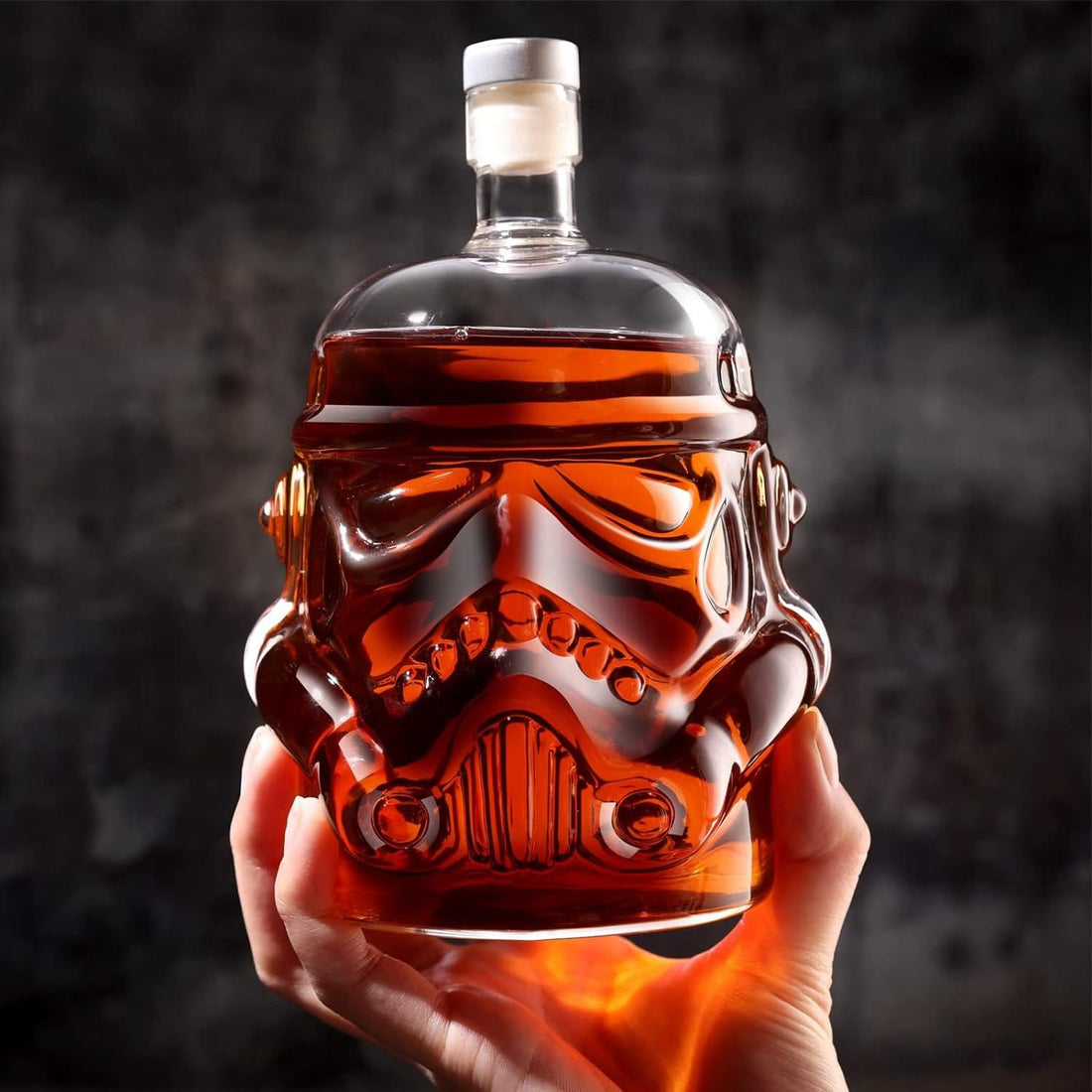 Set Decantor Whiskey Star Wars cu 2 Pahare de 150 ml, Pietre de Răcire, 750 ml, Transparent