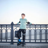 Role Reglabile M 33-37, Roți Luminoase Silicon, Rulmenți ABEC-7, Albastru