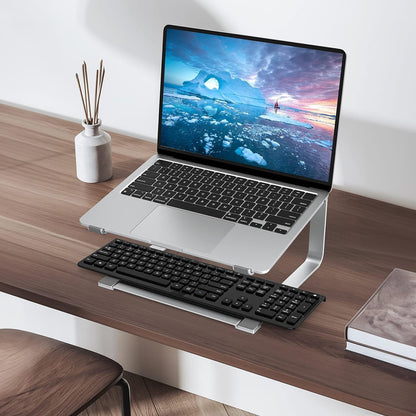 Suport Laptop Ergonomic Slim, Universal, din Silicon Non-Alunecos, Solid și Stabil, Compatibil cu Laptopuri 12-17.3”, Gri