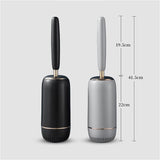 Perie WC din Silicon 360° Premium, cu Capac si Maner, Ergonomic cu Protectie, Fara Picurare, cu Prindere pe Perete Fara Suruburi Culoare, Negru Auriu