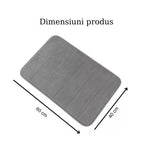 Covor baie universal, spuma cu memorie, absorbant, antiderapant, memory foam, 80x50 cm, gri