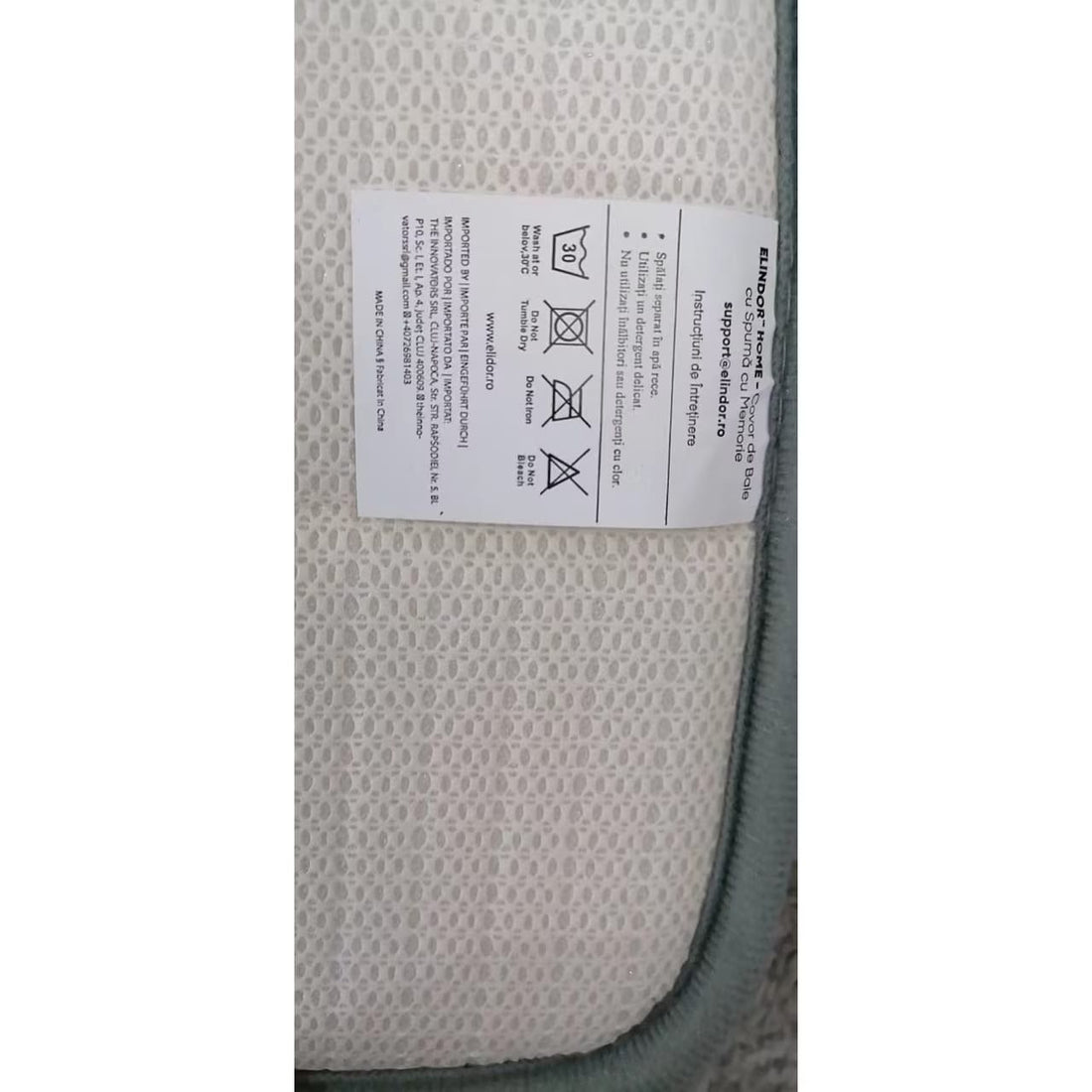 Covor baie universal, spuma cu memorie, absorbant, antiderapant, memory foam, 80x50 cm, gri