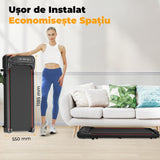 Bandă de alergare HF1300, 1.5 CP, LED, 8.8 km/h, suport 100 kg, negru