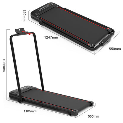 Bandă de alergare HF1300, 1.5 CP, LED, 8.8 km/h, suport 100 kg, negru