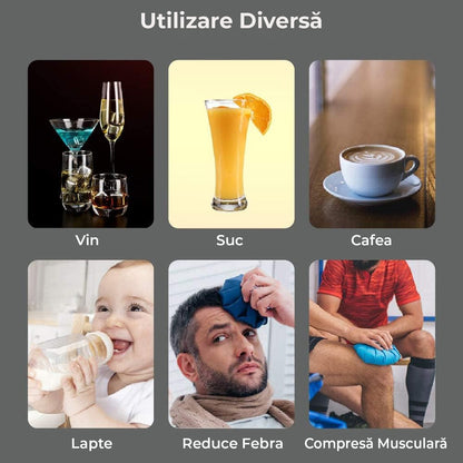 Set 4 cuburi gheață inox alimentar, reutilizabile, non-toxic, 2.5x2.5 cm, argintiu