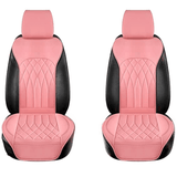 Set 2 huse impermeabile scaune auto cu buzunar și pernițe centură, roz