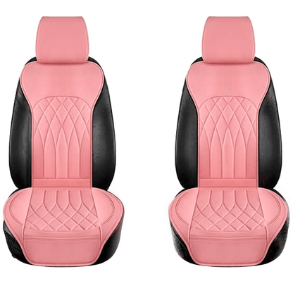 Set 2 huse impermeabile scaune auto cu buzunar și pernițe centură, roz