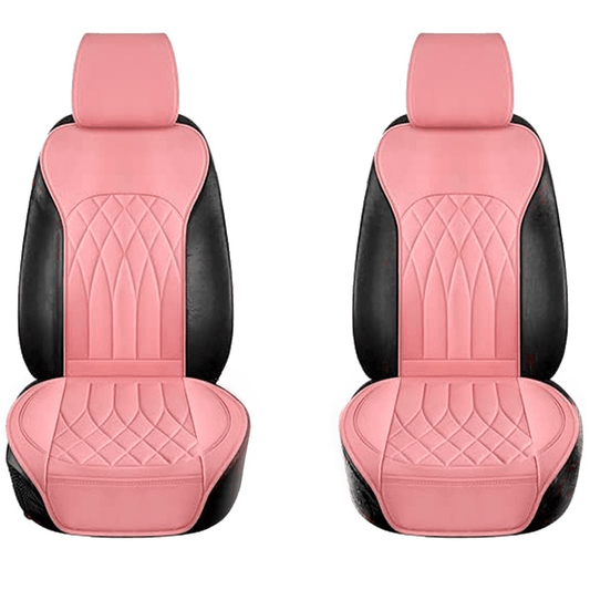 Set 2 huse impermeabile scaune auto cu buzunar și pernițe centură, roz