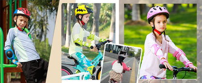 Set Protectie Pentru Copii 7 in 1, Casca cu Marime Reglabila, Genunchiere, Cotiere si Aparatori Incheieturi, Multicolor, 3-8 ani, Marimea S, Spiderman