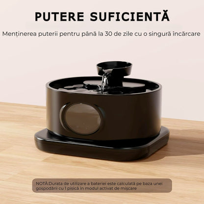 Dispenser wireless apă 2.8L, filtrare carbon activ, 2 moduri de flux, negru