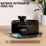 Dispenser wireless apă 2.8L, filtrare carbon activ, 2 moduri de flux, negru