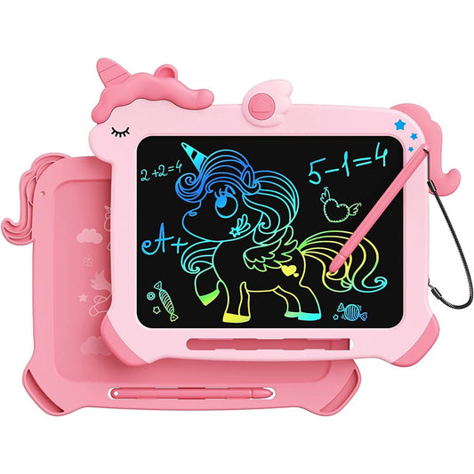Tabletă LCD de desen 8.5 inch, model unicorn, roz