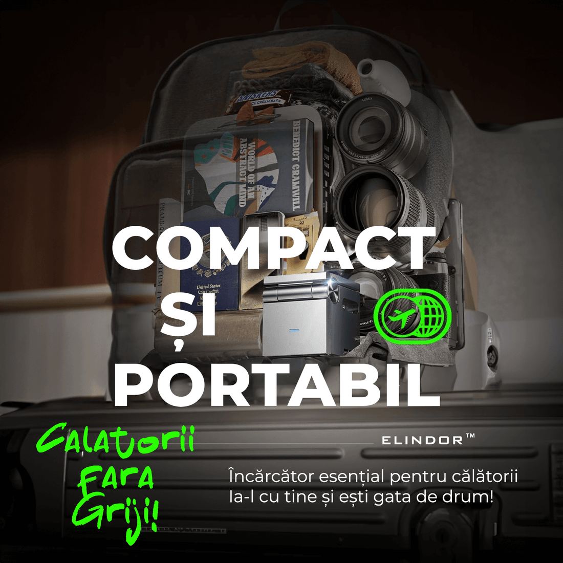 Incarcator Wireless 3 in 1 Magsafe, Portabil, Pliabil fara fir, Fast Charge 22.5 W, Suport telefon, Compatibil iPhone, Airpods, Smartwatch Apple, Negru