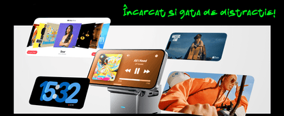 Incarcator Wireless 3 in 1 Magsafe, Portabil, Pliabil fara fir, Fast Charge 22.5 W, Suport telefon, Compatibil iPhone, Airpods, Smartwatch Apple, Negru