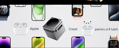 Incarcator Wireless 3 in 1 Magsafe, Portabil, Pliabil fara fir, Fast Charge 22.5 W, Suport telefon, Compatibil iPhone, Airpods, Smartwatch Apple, Negru