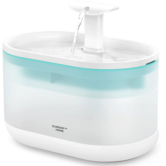 Dispenser automat apă 2.1L, filtrare carbon activ, ultra-silențios, alb translucid