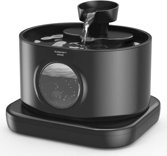 Dispenser wireless apă 2.8L, filtrare carbon activ, 2 moduri de flux, negru