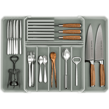 Organizator tacâmuri și ustensile, sertar extensibil, 33x41 cm, gri