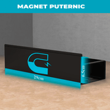 Set 4 rafturi magnetice organizatoare, depozitare condimente, frigider, negru