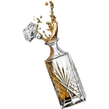 Set Decantor Whiskey, 750 ml, cu 2 Pahare, Design Clasic, Potrivit pentru Whisky, Scotch, Bourbon, Coniac, Vin, Transparent