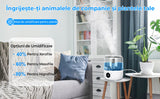 Umidificator aer 3L, Difuzor Aromaterapie, Oprire Automata, 3 Moduri, Alb