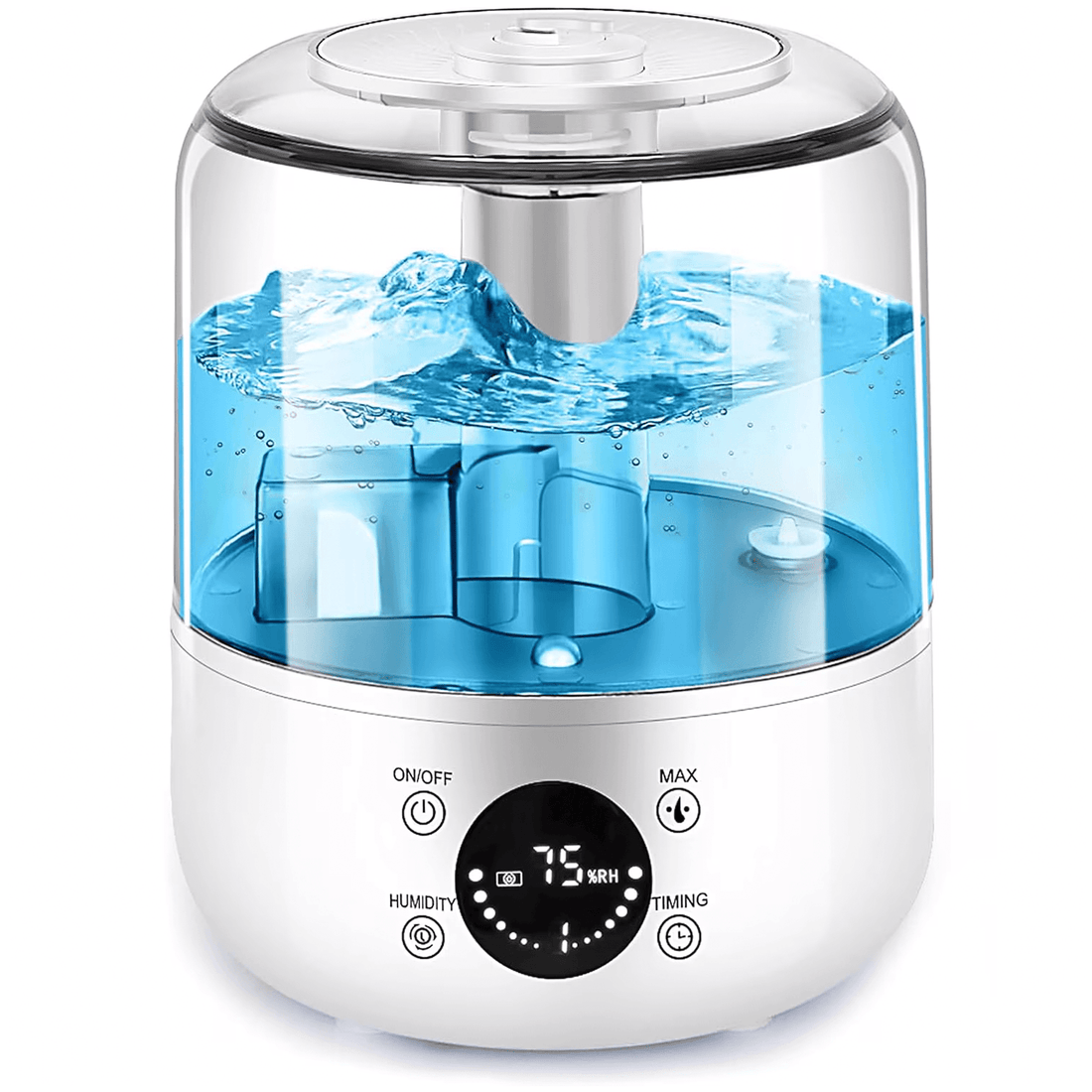 Umidificator aer 3L, Difuzor Aromaterapie, Oprire Automata, 3 Moduri, Alb