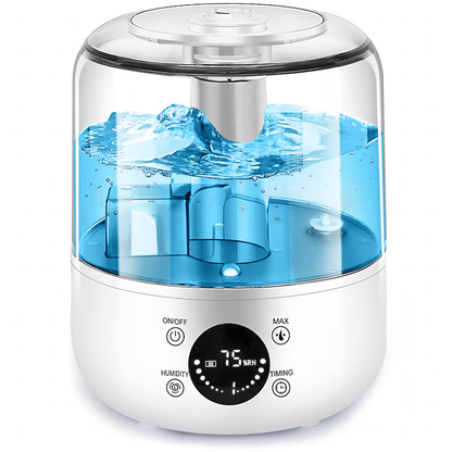 Umidificator aer 3L, Difuzor Aromaterapie, Oprire Automata, 3 Moduri, Alb