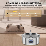 Dispenser automat apă 3.2L, oțel inoxidabil, sistem filtrare, ultra-silențios, argintiu