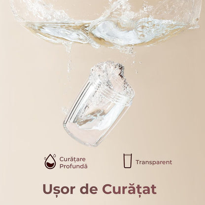 Rășniță sare și piper Elindor®, LED încorporat, senzor gravitational, negru