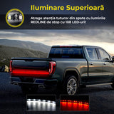 Banda de Lumini LED pentru Masina, Montaj Exterior, Pentru Hayon, cu 5 Moduri de Functionare Sincronizate cu Comenzile Masinii, Rezistent la Apa IP67, 264 LED-uri in Doua Randuri, Potrivit la Orice Conditii de Mediu