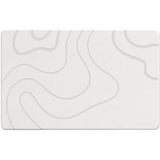 Covor de Baie Universal din Diatomit Modern, Antiderapant, Absorbant Rapid, Elegant si Versatil, Usor de Curatat - 60 x 40 cm, Alb