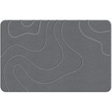 Covor de Baie Universal din Diatomit Modern, Antiderapant, Absorbant Rapid, Elegant si Versatil, Usor de Curatat - 60 x 40 cm, Gri