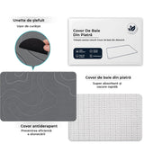 Covor de Baie Universal din Diatomit Modern, Antiderapant, Absorbant Rapid, Elegant si Versatil, Usor de Curatat - 60 x 40 cm, Gri