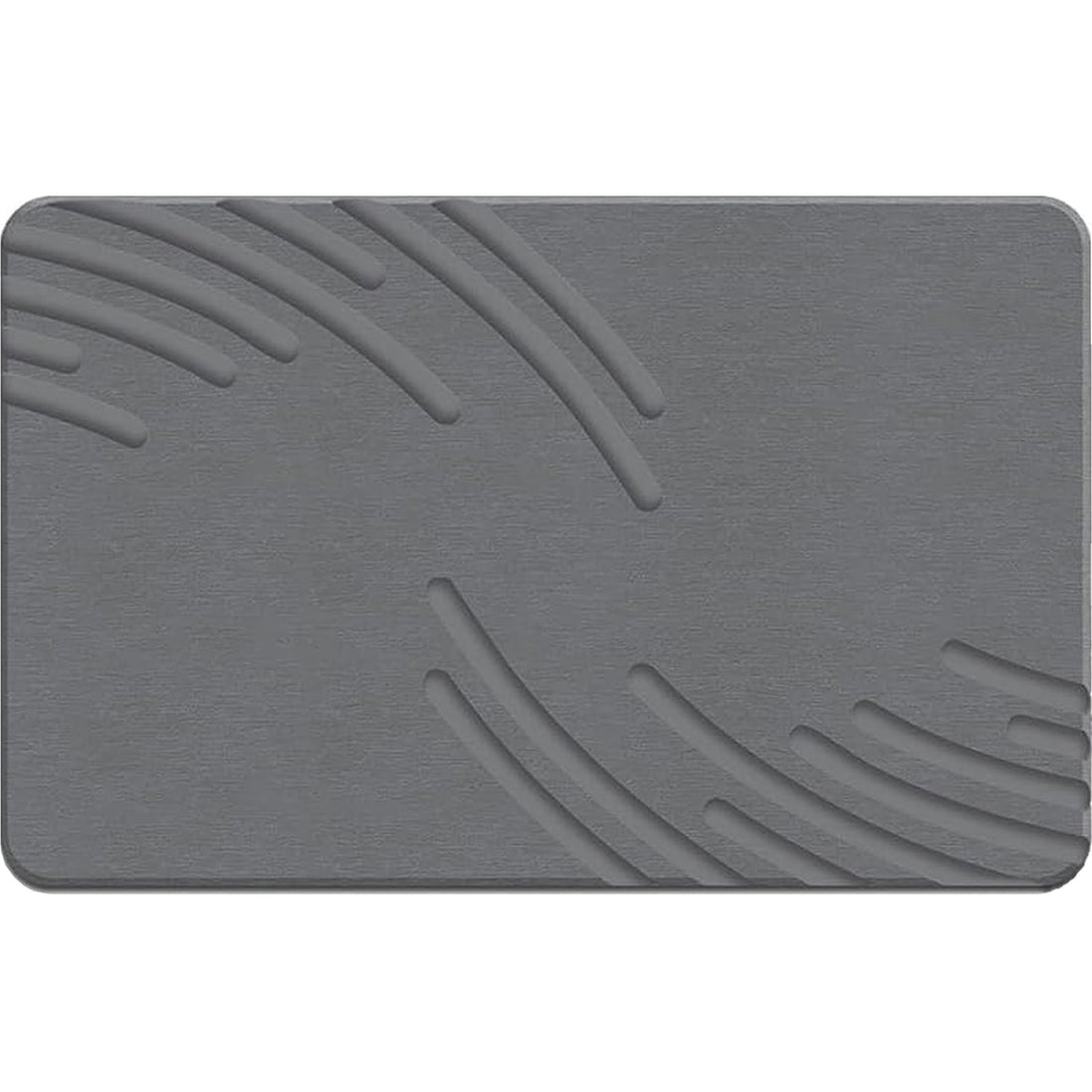 Covor de Baie Universal din Diatomit Modern, Antiderapant, Absorbant Rapid, Elegant si Versatil, Usor de Curatat - 60 x 40 cm, Gri Deschis