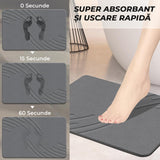 Covor de Baie Universal din Diatomit Modern, Antiderapant, Absorbant Rapid, Elegant si Versatil, Usor de Curatat - 60 x 40 cm, Gri Deschis
