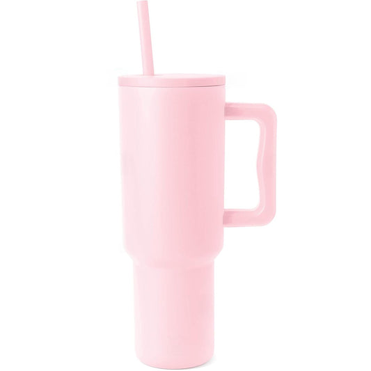 Cană termos 1200 ml, oțel inoxidabil, mâner ergonomic, roz