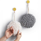 Set de 2 prosoape pufoase, uscare rapidă, ușor de curățat, versatile, pentru baie și bucătărie, Alb și Gri