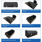 Organizator Portbagaj Auto Premium, Multifuncțional, Rezistent la Praf și Umezeală, Pliabil, 75 cm, Negru/Roșu