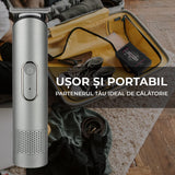 Masina de Tuns/Ras, Barba si Corp, Inghinal, Rezistent la Apa, Wireless, 1200mAh, cu Statie de Incarcare, Incarcare USB, Usor si Portabil, Gri