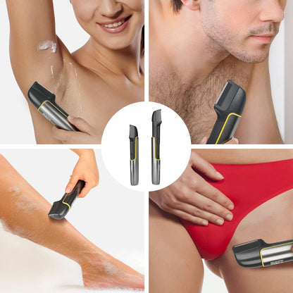 Trimmer Corporal Barbati Elindor® Cu Brat Extensibil, Reincarcabil, Wireless, Lavabil, Gri