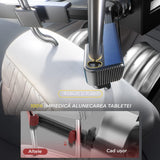 Suport Universal Auto pentru Tabletă și Telefon, Compatibil cu Dispozitive de 4,7"-13", Ajustabil 360°, Structură Triunghiulară, Negru