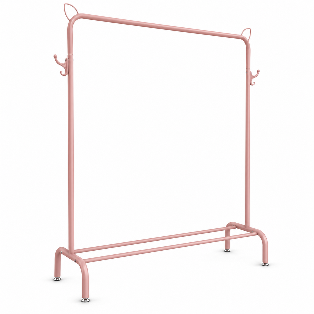 Suport Haine Elindor®, pentru Copii, pentru Articole de Imbracaminte, Ideal pentru Depozitare Pantaloni, Fuste, Bluze, Tricouri, Ideal pentru Dressing Organizat și Ordonat, 100 × 173 × 35.5 cm, Roz