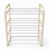 Organizator pentru Pantofi Elindor® Pantofar cu 4 Niveluri, Fara Gauri, Suport pentru Papuci, Dulap Hol, Dormitor, Economisire Spatiu, Depozitare Incaltaminte, 45 x 23 x 58 cm, Alb