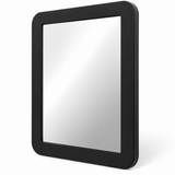 Oglinda Magnetica Elindor®, pentru Dulap Metalic, Sticla Reflectorizanta, Rama din Plastic ABS, Fixare cu Magnet, Montaj Fara Gaurire, Colturi Rotunjite, pentru Scoala, Birou, Baie si Frigider, 14.5 x 19 cm, Negru
