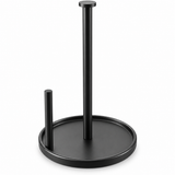 Suport Rola de Hartie Elindor® pentru Bucatarie, de Sine Statator pe Mobila, Rezistenta la Apa, Ideal pentru Sevetele, Folie Alimentara, Prosop, Organizator Multifunctional, Inox, 30.7 x 20.1 cm, Negru