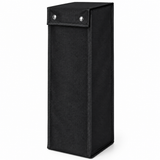 Organizator Ustensile de Gratar Elindor®,  Material Oxford 600D Rezistent la Apa, Capac cu Capse, Suport Vertical pentru Accesorii BBQ, Portabil,  16 x 16 x 51 cm, Negru