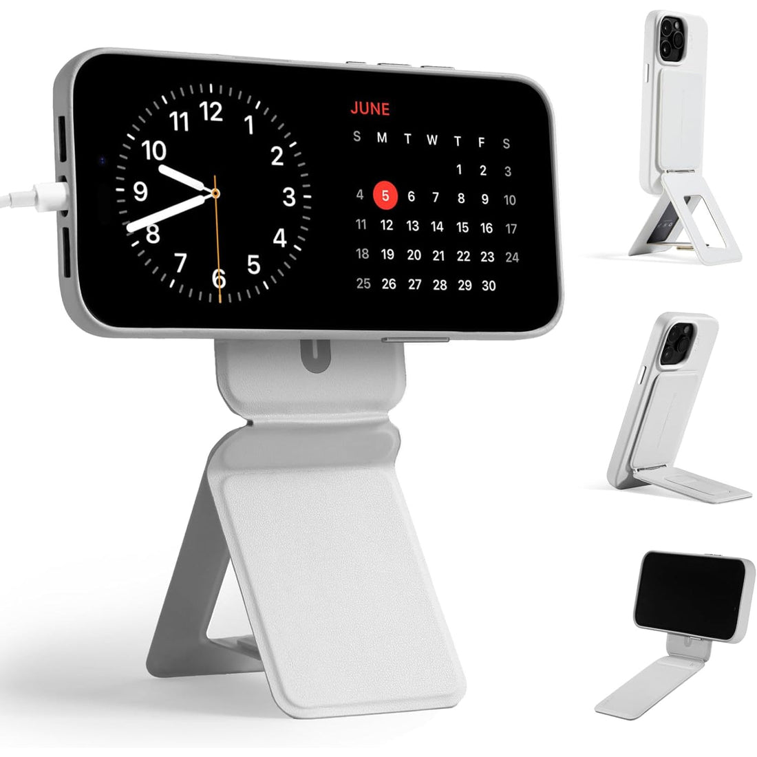 Suport Telefon Elindor®,Trepied Reglabil MagSafe, Gri