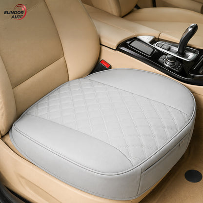 Husă Auto Universală 54 x 53 cm, Piele PU Matlasată, Anti-Alunecare, Design Elegant cu Buzunar de Depozitare, Gri